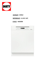 Miele G 6410 Mode D'emploi