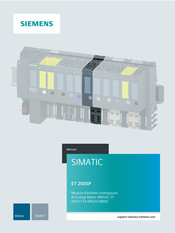 Siemens 6ES7134-6PA20-0BD0 Manuel