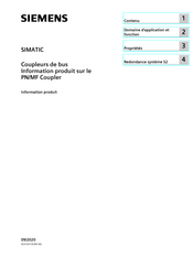 Siemens SIMATIC 6ES7158-3MU10-0XA0 Information Produit