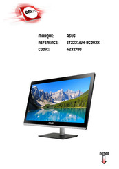 Asus ET2231IUK-BC002X Manuel De L'utilisateur