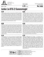 Italeri Junker Ju-87G-2 Instructions De Montage