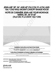 Jenn-Air JXI8036WS Instructions D'installation Et Guide D'utilisation Et D'entretien