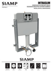 Siamp INTRASLIM Serie Manuel D'installation Et De Maintenance