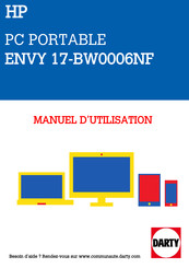 HP ENVY 17-BW0006NF Manuel De L'utilisateur