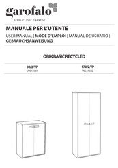 garofalo QBIK BASIC RECYCLED 90/2/TP V05.17.501 Mode D'emploi