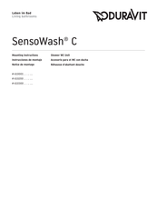 DURAVIT SensoWash C 610200 Série Notice De Montage