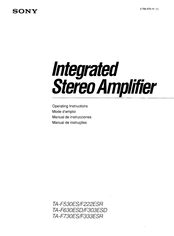 Sony TA-F303ESD Mode D'emploi