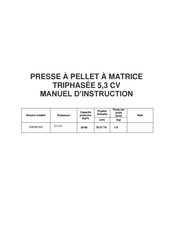 Geotech EWPM150T Manuel D'instructions