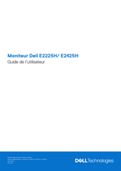 Dell E2225H Guide De L'utilisateur