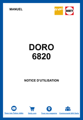 Doro 6820 Guide De Démarrage Rapide