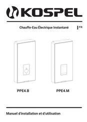 Kospel PPE4.B Manuel D'installation Et D'utilisation