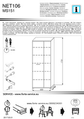 Forte NET106 MS151 Notice De Montage