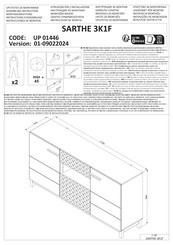 CARRYHOME SARTHE 3K1F UP 01446 Instructions D'assemblage