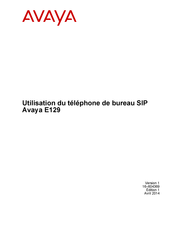 Avaya E129 Utilisation