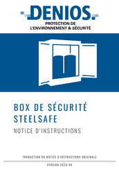 Denios STEELSAFE Notice D'instructions