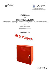 Pulsar RED POWER EN54 27,6V/5A/2x28Ah Mode D'emploi