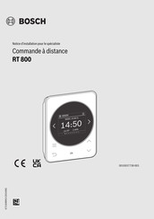 Bosch RT 800 Notice D'installation