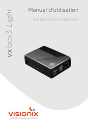 Visionix vxbox3 Light Manuel D'utilisation