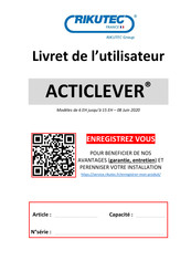 RIKUTEC ACTICLEVER AT122 Livret De L'utilisateur