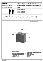 Forte PANAMA T3XDF Instructions De Montage