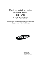 Samsung SGH-A706 Guide D'utilisation