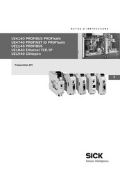 SICK UE1140 PROFIBUS Notice D'instruction