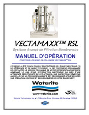 Waterite VECTAMAXX RSL Manuel D'opération