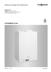 Viessmann VITODENS 111-W B1LD Notice De Montage Et De Maintenance