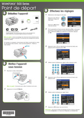 Epson WorkForce 500 Série Point De Départ