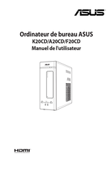 Asus F20CD Manuel De L'utilisateur