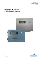 Emerson Flexim FLUXUS H731 Mode D'emploi