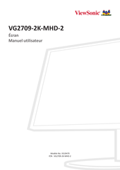 ViewSonic VS19479 Manuel Utilisateur