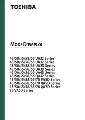 Toshiba 65UA32 Serie Mode D'emploi