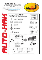 AUTO-HAK T74V Mode D'emploi