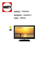 THOMSON 26HS4246 C Mode D'emploi