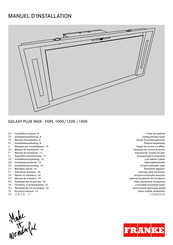 Franke GALAXY PLUS INOX-FGPL 1400 Manuel D'installation