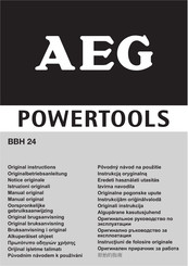 AEG BBH 24 Notice Originale