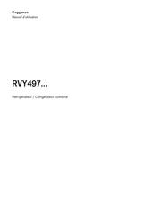 Gaggenau RVY497 Serie Manuel D'utilisation