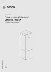 Bosch Compress CS7800iLW 16 MF Notice D'utilisation