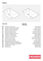 Franke FRESNO FSG 111-86 Manuel D'installation Et Mode D'emploi