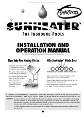 SmartPool SunHeater S411 Guide D'installation Et D'operation