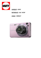 Sony Cyber-shot W125 Guide Pratique