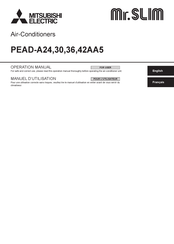 Mitsubishi Electric Mr.SLIM PEAD-A30AA5 Manuel D'utilisation