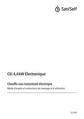 SaniSelf CEI 4,4 kW Mode D'emploi Et Instructions De Montage