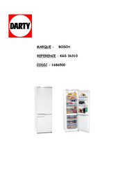 Bosch KGS 36310 Mode D'emploi