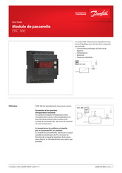 Danfoss EKC 366 Guide De L'utilisateur