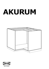 IKEA AKURUM Instructions D'assemblage