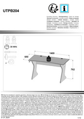 Forte UTPB204 Notice De Montage