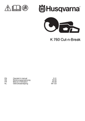 Husqvarna K 760 Cut-n-Break Manuel D'utilisation