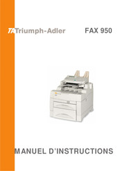 Triumph Adler FAX 950 Manuel D'instructions